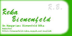 reka bienenfeld business card